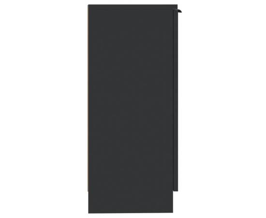Servante, 2 buc., negru, 30x30x70 cm, lemn prelucrat, 7 image