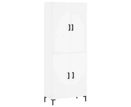 Dulap înalt, alb, 69,5x34x180 cm, lemn compozit, 2 image
