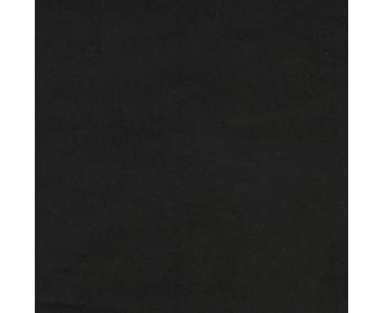 Pat de zi, negru, 90x200 cm, catifea, 7 image