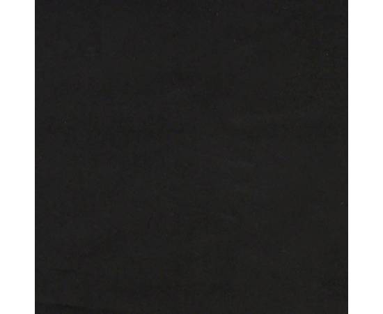 Pat de zi, negru, 80x200 cm, catifea, 7 image