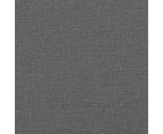 Fotoliu canapea, gri închis, 60 cm, material textil, 7 image