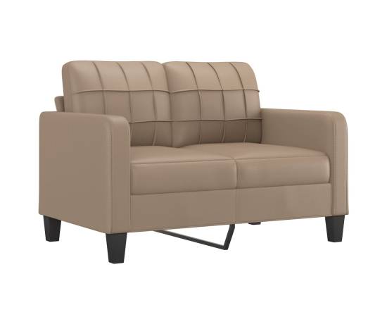 Canapea cu 2 locuri, cappuccino, 120 cm, piele ecologică, 2 image