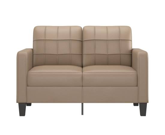 Canapea cu 2 locuri, cappuccino, 120 cm, piele ecologică, 3 image