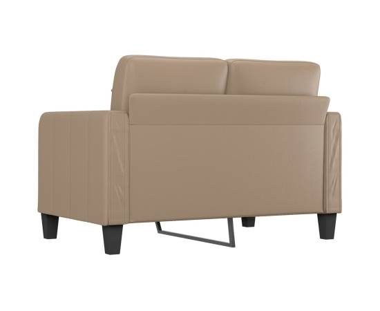 Canapea cu 2 locuri, cappuccino, 120 cm, piele ecologică, 5 image