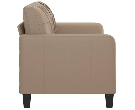 Canapea cu 2 locuri, cappuccino, 140 cm, piele ecologică, 4 image