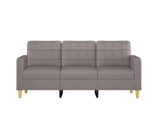 Canapea cu 3 locuri, taupe, 180 cm, material textil, 3 image
