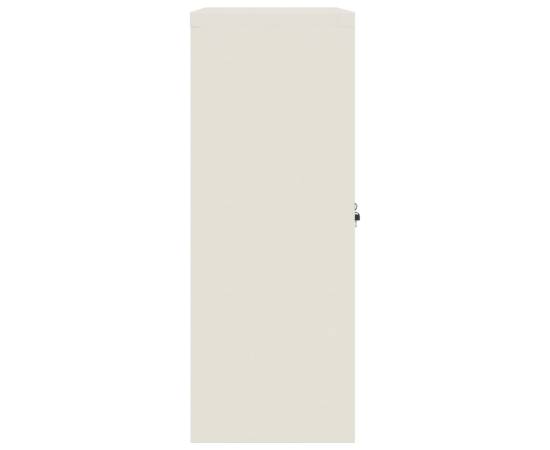 Fișet, alb, 90x40x105 cm, oțel, 5 image