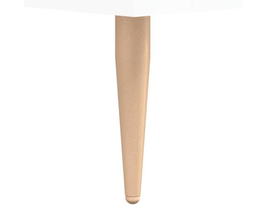 Birou, alb extralucios, 140x50x75 cm, lemn compozit, 10 image