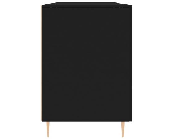 Birou, negru, 140x50x75 cm, lemn compozit, 7 image