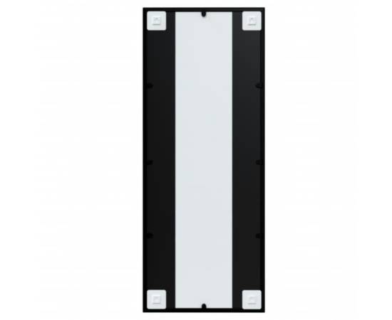 Oglinzi de perete, 2 buc., negru, 100x40 cm, metal, 5 image