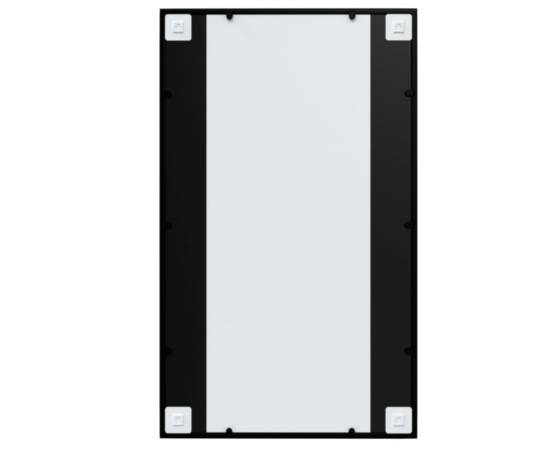 Oglinzi de perete, 2 buc., negru, 100x60 cm, metal, 6 image