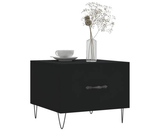 Măsuțe de cafea, 2 buc., negru, 50x50x40 cm, lemn compozit, 3 image