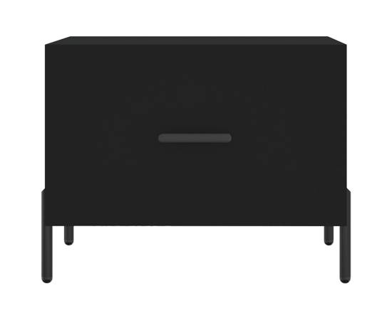 Măsuțe de cafea, 2 buc., negru, 50x50x40 cm, lemn compozit, 6 image
