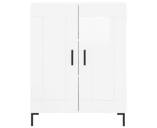 Servantă, alb extralucios, 69,5x34x90 cm, lemn compozit, 5 image