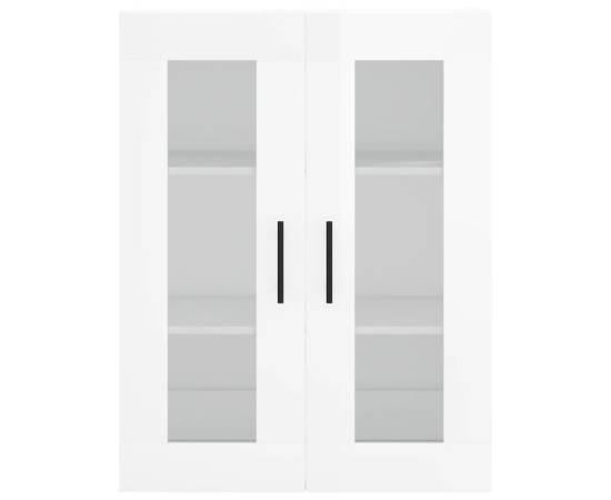 Dulap înalt, alb extralucios, 69,5x34x180 cm, lemn compozit, 6 image