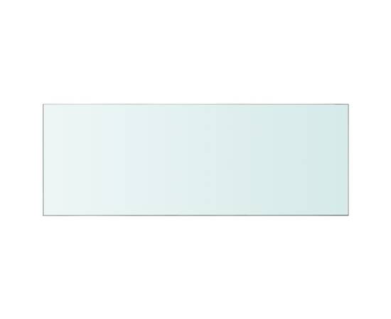 Rafturi, 2 buc., 80 x 30 cm, panouri sticlă transparentă, 3 image