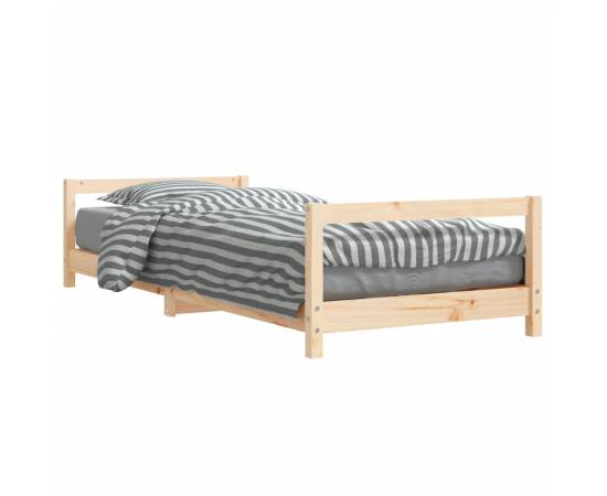Cadru de pat pentru copii, 80x200 cm, lemn masiv de pin, 2 image