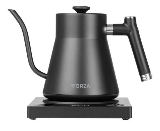 Fierbator electric ecg forza 8000 pour over nero, 1200 w, 1 litru, otel