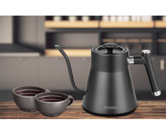 Fierbator electric ecg forza 8000 pour over nero, 1200 w, 1 litru, otel, 15 image