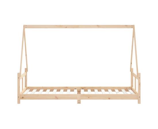 Cadru de pat pentru copii, 80x200 cm, lemn masiv de pin, 5 image