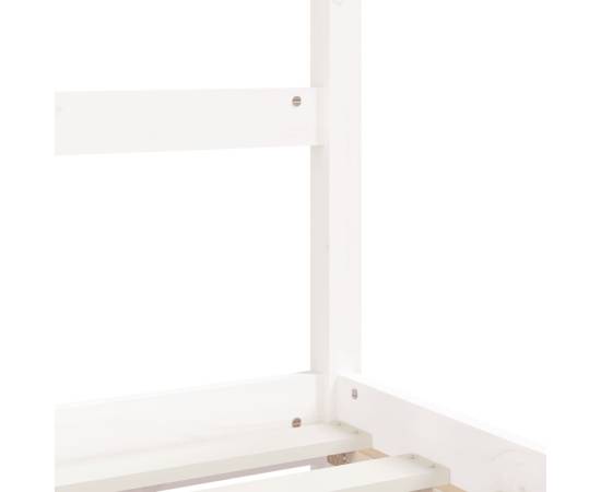 Cadru de pat cu sertare de copii, alb, 90x200 cm lemn masiv pin, 8 image