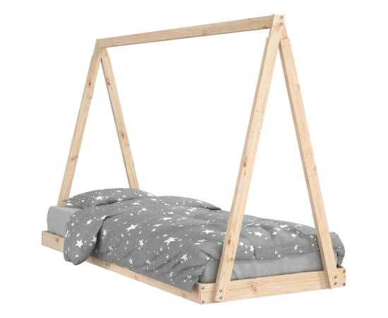 Cadru de pat pentru copii, 80x200 cm, lemn masiv de pin, 2 image