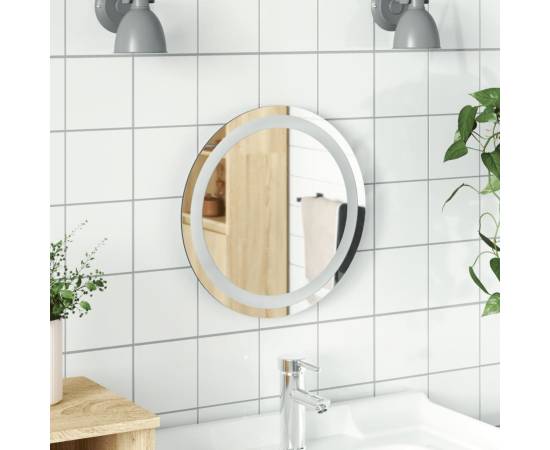 Oglindă de baie cu led, 40 cm, rotundă