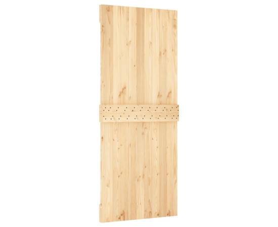 Ușă glisantă cu set de feronerie 85x210 cm, lemn masiv de pin, 5 image