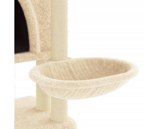 Ansamblu de pisici cu stâlpi din funie de sisal, crem, 180 cm, 7 image