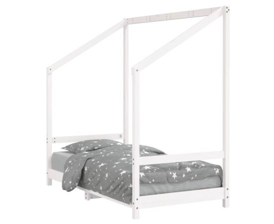 Cadru de pat pentru copii, 80x160 cm, lemn masiv de pin, 2 image