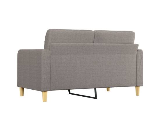 Canapea cu 2 locuri, gri taupe, 140 cm, material textil, 5 image