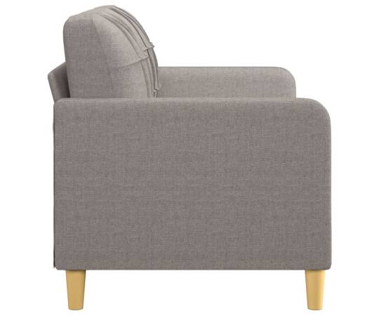 Canapea cu 2 locuri, gri taupe, 140 cm, material textil, 4 image