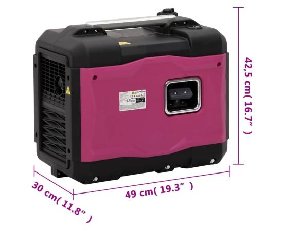 Generator portabil pe benzină 2900 w, în 4 timpi, 7 image