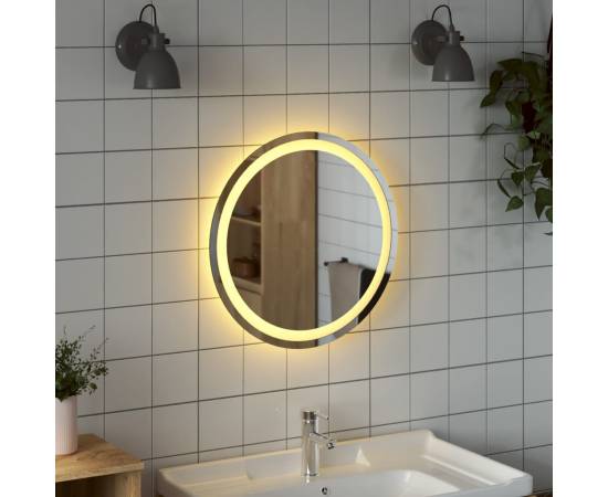 Oglindă de baie cu led, 50 cm, rotundă, 3 image