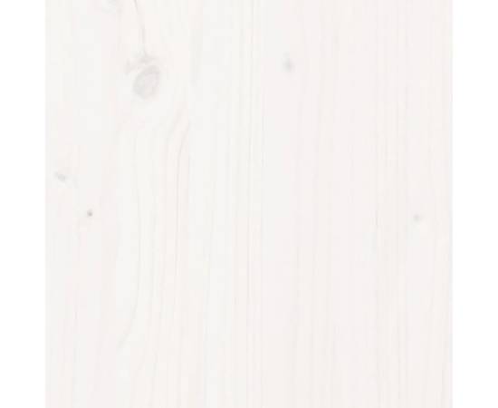 Taburete de bar, 2 buc., alb, 40x36x75 cm, lemn masiv de pin, 8 image
