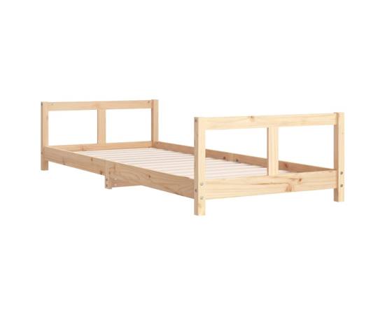 Cadru de pat pentru copii, 80x200 cm, lemn masiv de pin, 3 image