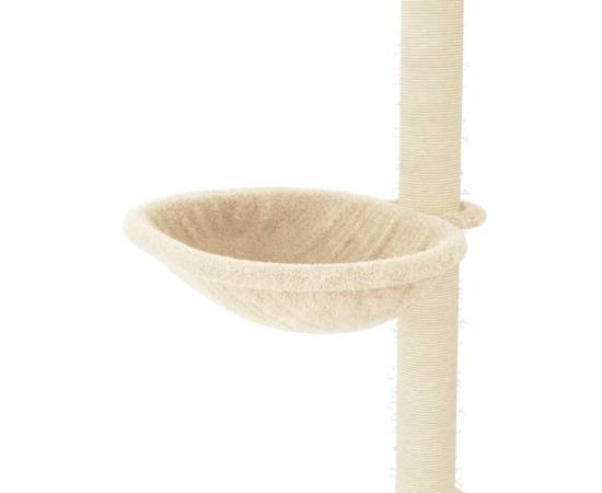 Ansamblu de pisici cu stâlpi din funie de sisal, crem, 95 cm, 7 image