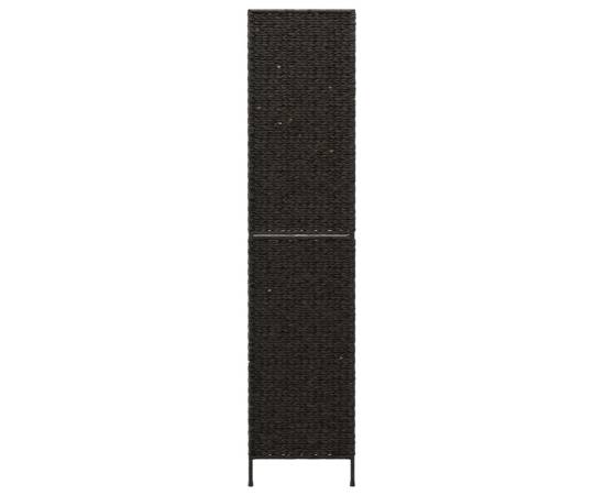 Paravan de cameră cu 5 panouri negru 205x180 cm zambilă de apă, 5 image