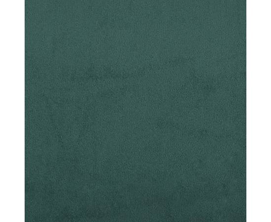Pat de zi cu saltea, verde închis, 90x200 cm, catifea, 10 image