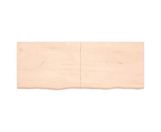 Blat de masă, 160x60x4 cm, lemn masiv de stejar netratat, 3 image