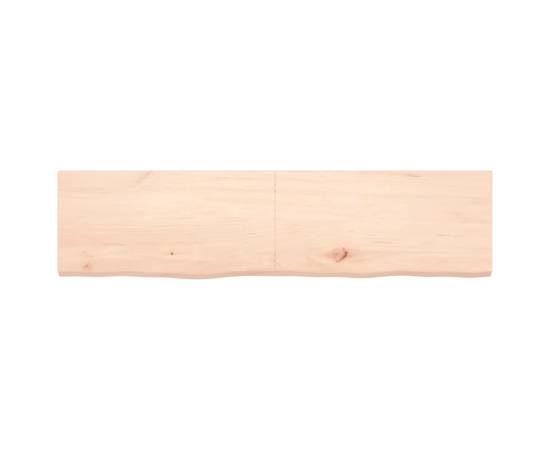 Blat de masă, 160x40x4 cm, lemn masiv de stejar netratat, 3 image
