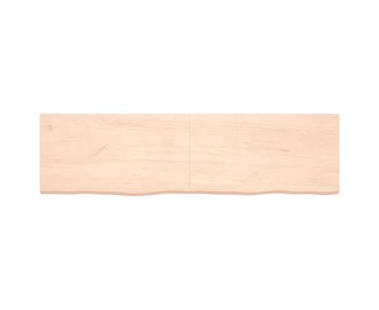 Blat de masă, 180x50x4 cm, lemn masiv de stejar netratat, 3 image