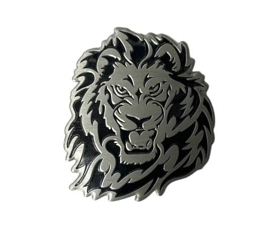 Emblema auto model "LION", reliefata 3D, dimensiune 6 x 7 cm, 3 image