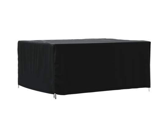 Husă mobilier de grădină negru 180x140x90 cm impermeabilă 420d, 5 image
