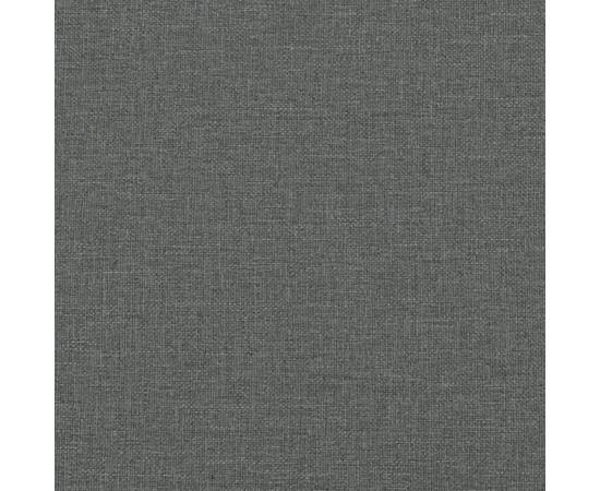 Pat de zi cu saltea, gri închis, 100x200 cm, textil, 11 image