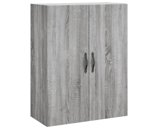 Dulap pe perete, sonoma gri, 69,5x34x90 cm, lemn prelucrat, 2 image