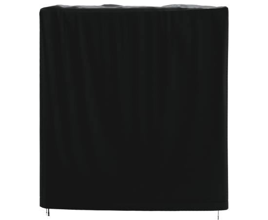 Husă mobilier de grădină negru 116x100x120 cm impermeabilă 420d, 4 image