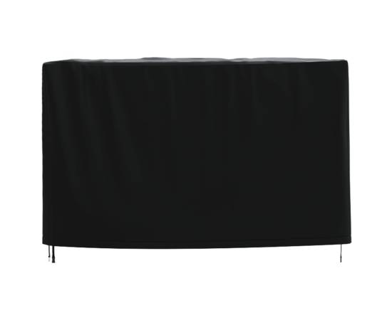Husă mobilier de grădină negru 135x135x90 cm impermeabilă 420d, 4 image