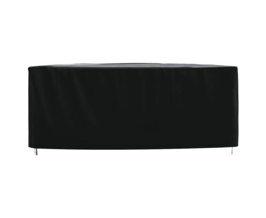 Husă mobilier de grădină negru 250x210x90 cm impermeabilă 420d, 4 image