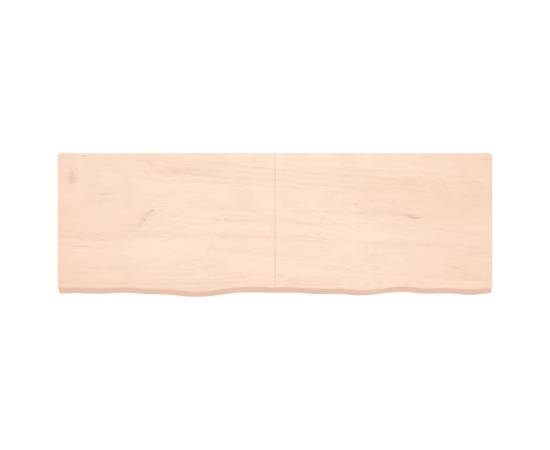 Blat de masă, 180x60x4 cm, lemn masiv de stejar netratat, 3 image